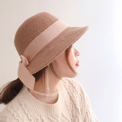 Γυναικείο καπέλο με κορδέλα σε διάφορα χρώματα