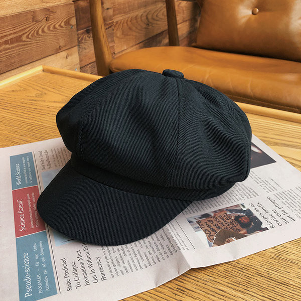 Palarie de dama moderna cu viziera tip bereta in stil retro