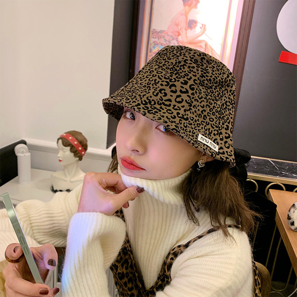 Palarie de pescuit de dama cu imprimeu animal