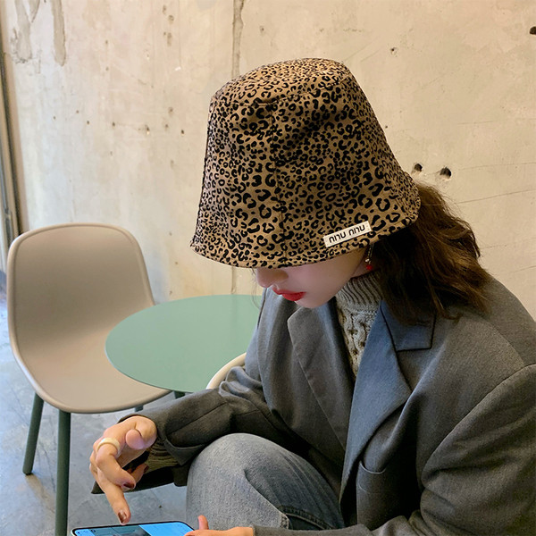 Palarie de pescuit de dama cu imprimeu animal