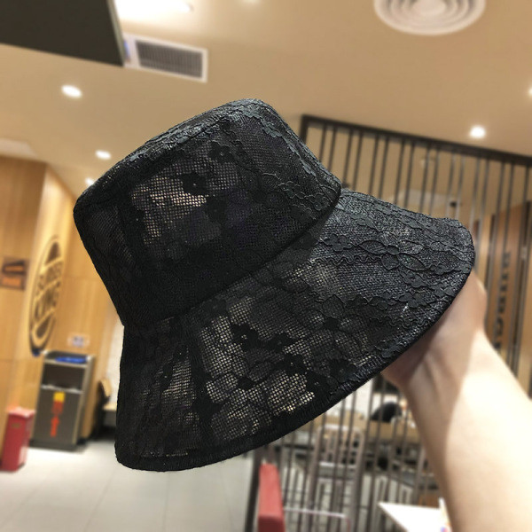 Palarie de pescuit dama cu dantela si vizor