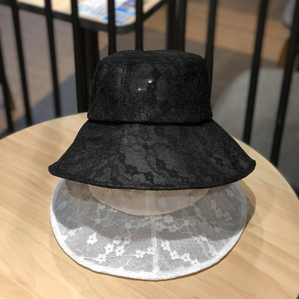 Palarie de pescuit dama cu dantela si vizor