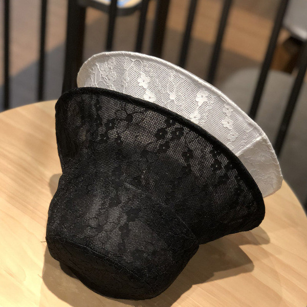 Palarie de pescuit dama cu dantela si vizor