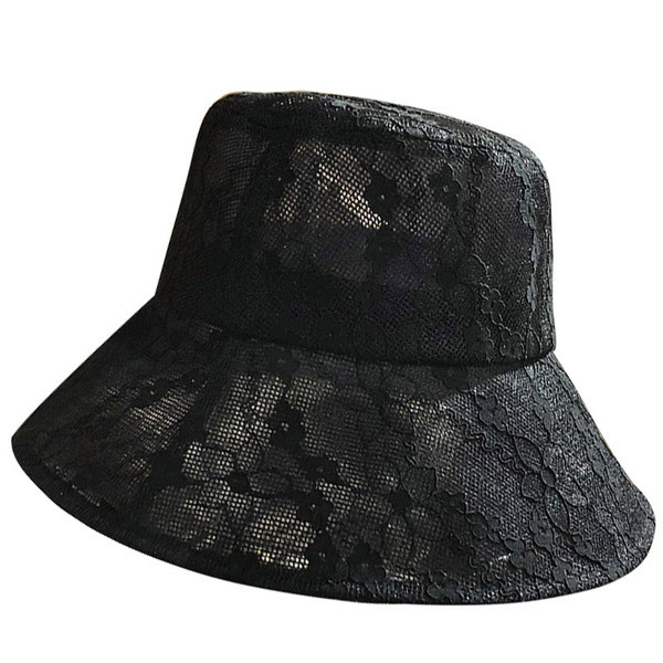 Palarie de pescuit dama cu dantela si vizor