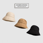 Pălărie de pescuit pentru femei într-o singură culoare