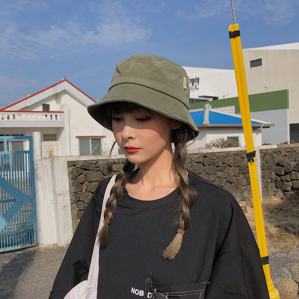 Pălărie de pescuit de zi cu zi pentru femei cu emblemă