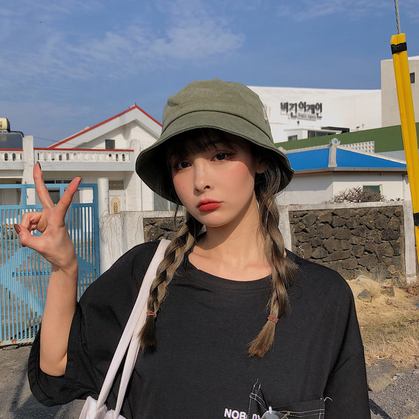 Pălărie de pescuit de zi cu zi pentru femei cu emblemă