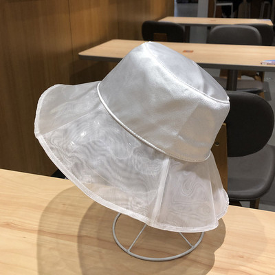 Palarie de protectie solara dama tip pescuit cu periferie