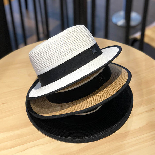 Pălărie de paie de protecție solară pentru femei cu vizor