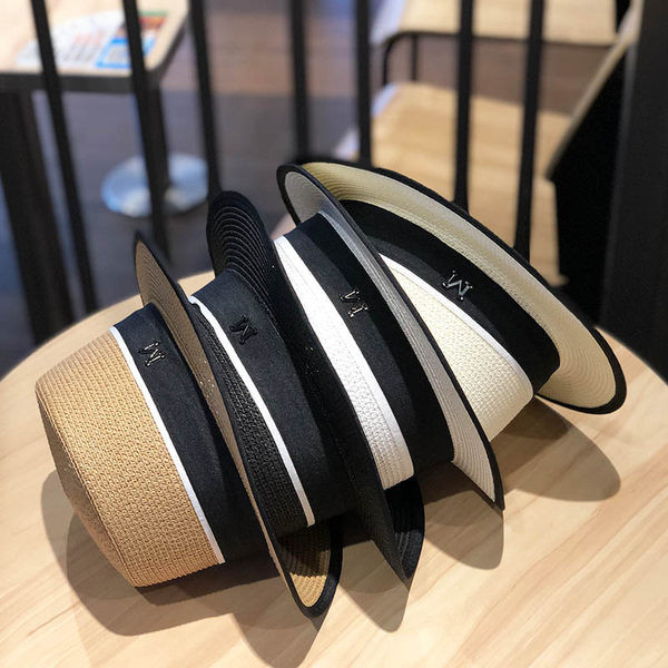 Pălărie de paie de protecție solară pentru femei cu vizor