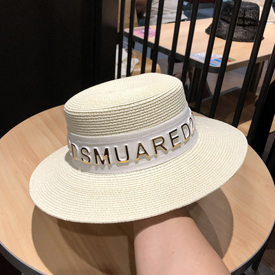 Γυναικείο καλοκαιρινό ψάθινο καπέλο με 3D στοιχείο