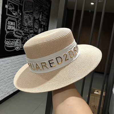 Γυναικείο καλοκαιρινό ψάθινο καπέλο με 3D στοιχείο