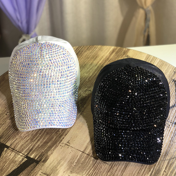 Șapcă de baseball pentru femei cu vizor și pietre