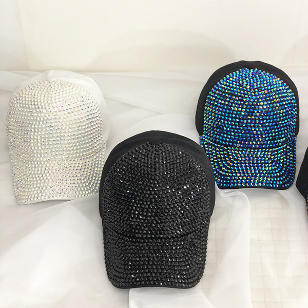 Șapcă de baseball pentru femei cu vizor și pietre