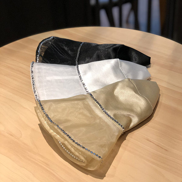 Palarie de pescuit dama cu franjuri si pietre