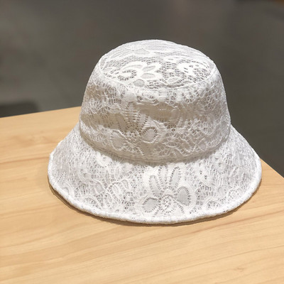 Palarie de dama de vara din dantela cu franjuri