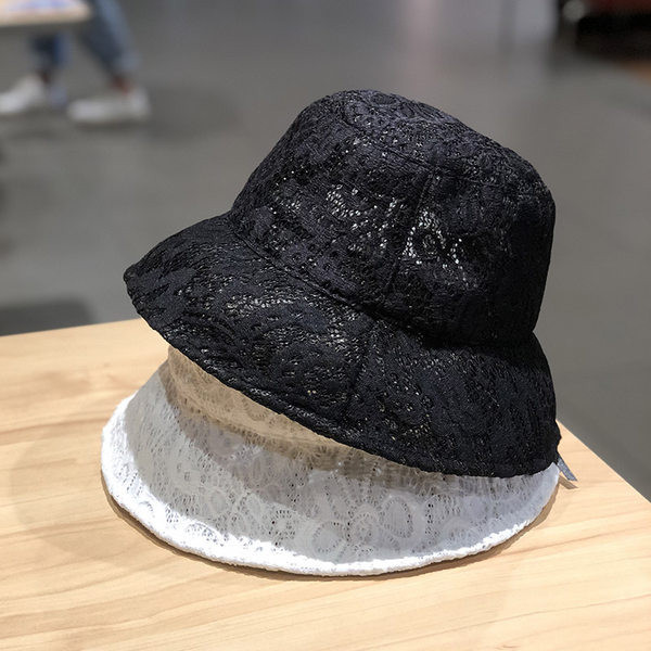 Palarie de dama de vara din dantela cu franjuri