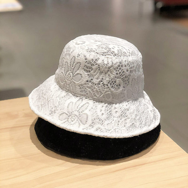 Palarie de dama de vara din dantela cu franjuri