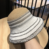 Pălărie de paie de protecție solară pentru femei