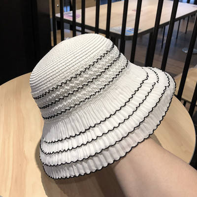 Pălărie de paie de protecție solară pentru femei