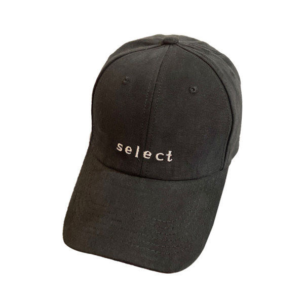 Pălărie textilă de damă cu vizor și inscripție