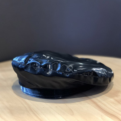 Palarie de dama din piele tip bereta