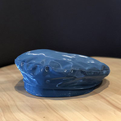 Palarie de dama din piele tip bereta