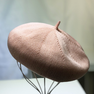 Palarie de dama bereta tricotat subtire in mai multe culori