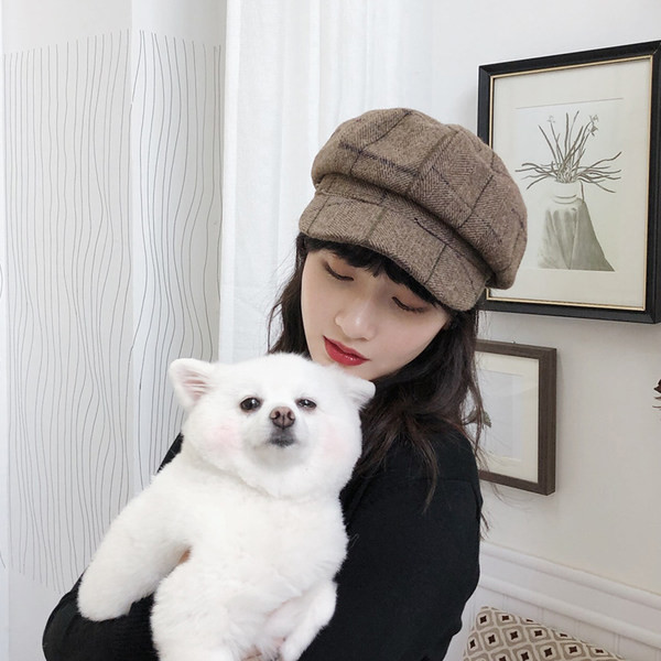 Pălărie casual de damă tip beretă - potrivită pentru primăvară