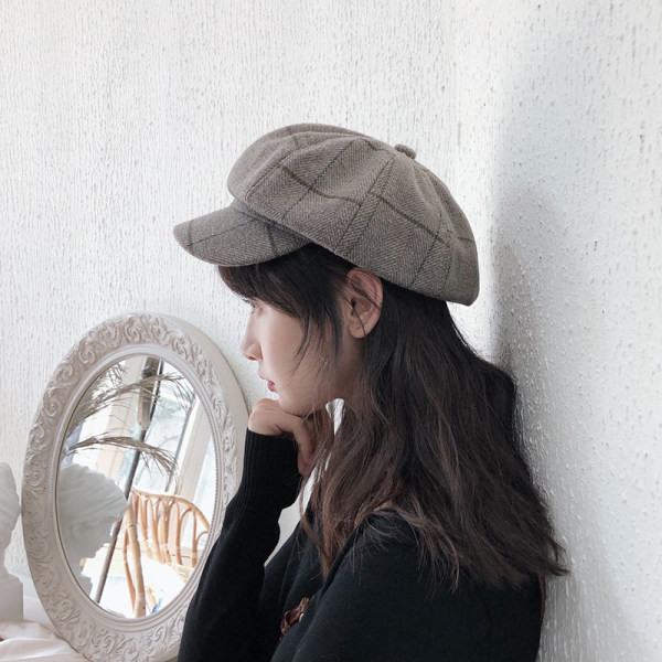 Pălărie casual de damă tip beretă - potrivită pentru primăvară