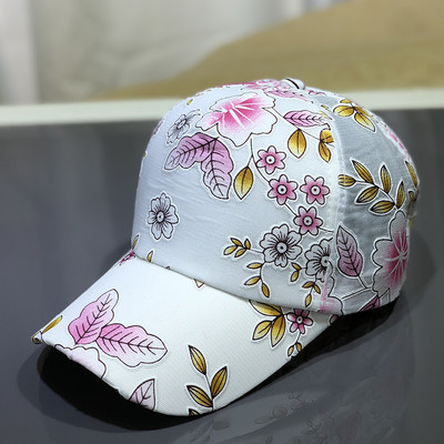 Palarie dama model nou cu flori si vizor