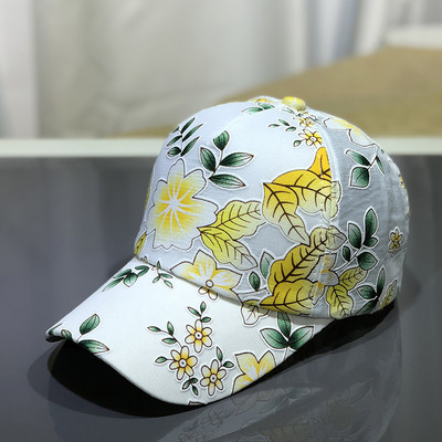 Palarie dama model nou cu flori si vizor