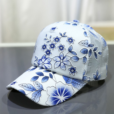 Palarie dama model nou cu flori si vizor