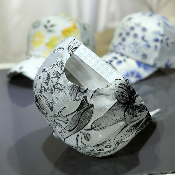 Palarie dama model nou cu flori si vizor