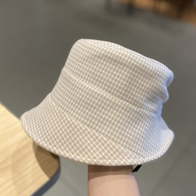 Pălărie de pescuit în carouri pentru femei în patru culori