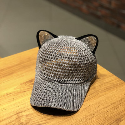 Γυναικείο casual καπέλο με πούλιες και τρισδιάστατο στοιχείο