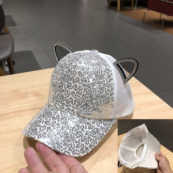 Γυναικείο casual καπέλο με πούλιες και τρισδιάστατο στοιχείο