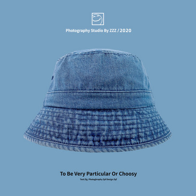 Palarie de pescuit retro din denim