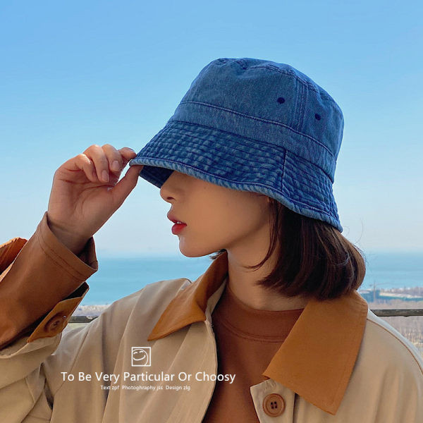 Palarie de pescuit retro din denim