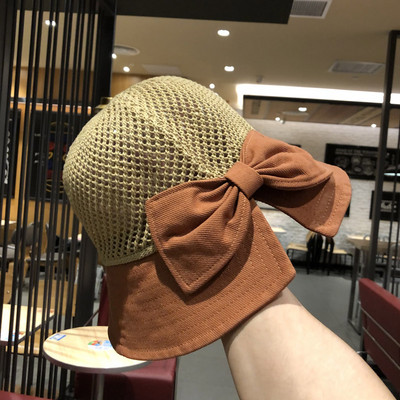 Palarie de pescuit de dama cu panglica