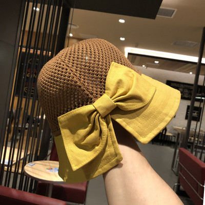 Palarie de pescuit de dama cu panglica