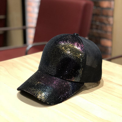 Şapcă de baseball pentru femei cu paiete