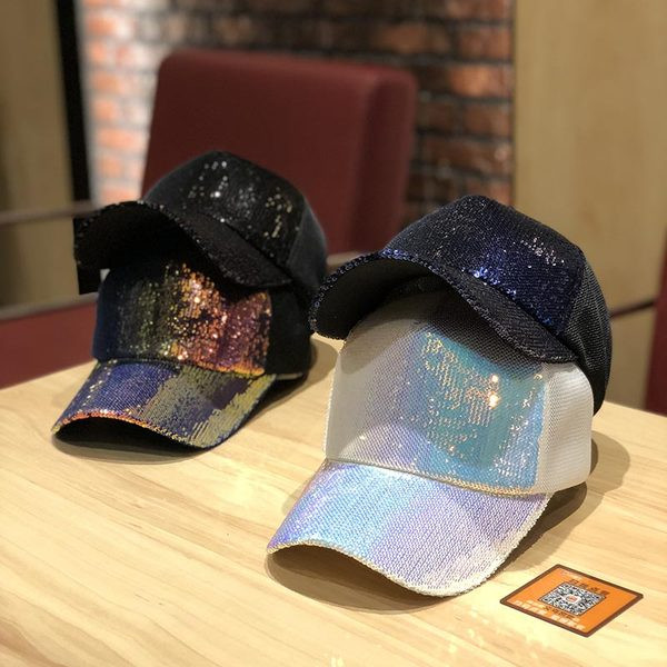 Şapcă de baseball pentru femei cu paiete