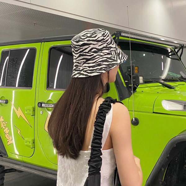 Palarie de pescuit de dama cu imprimeu animal