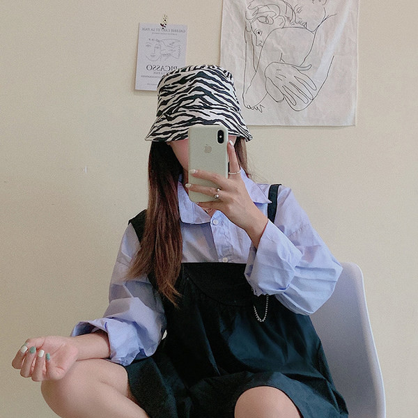 Palarie de pescuit de dama cu imprimeu animal