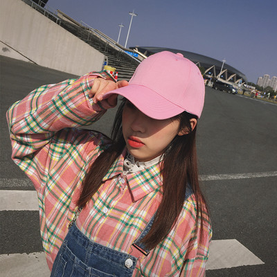 Șapcă de baseball pentru femei, într-o singură culoare, cu vizor