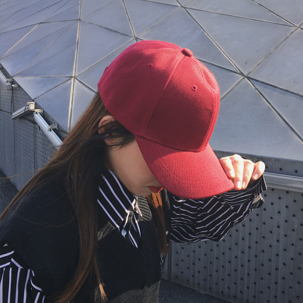 Șapcă de baseball pentru femei, într-o singură culoare, cu vizor