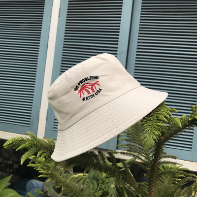 Pălărie de pescuit de zi cu zi pentru femei - cu broderie