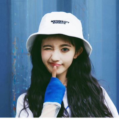 Pălărie de pescuit de zi cu zi pentru femei - cu broderie