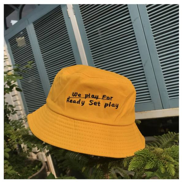 Pălărie de pescuit de zi cu zi pentru femei - cu broderie